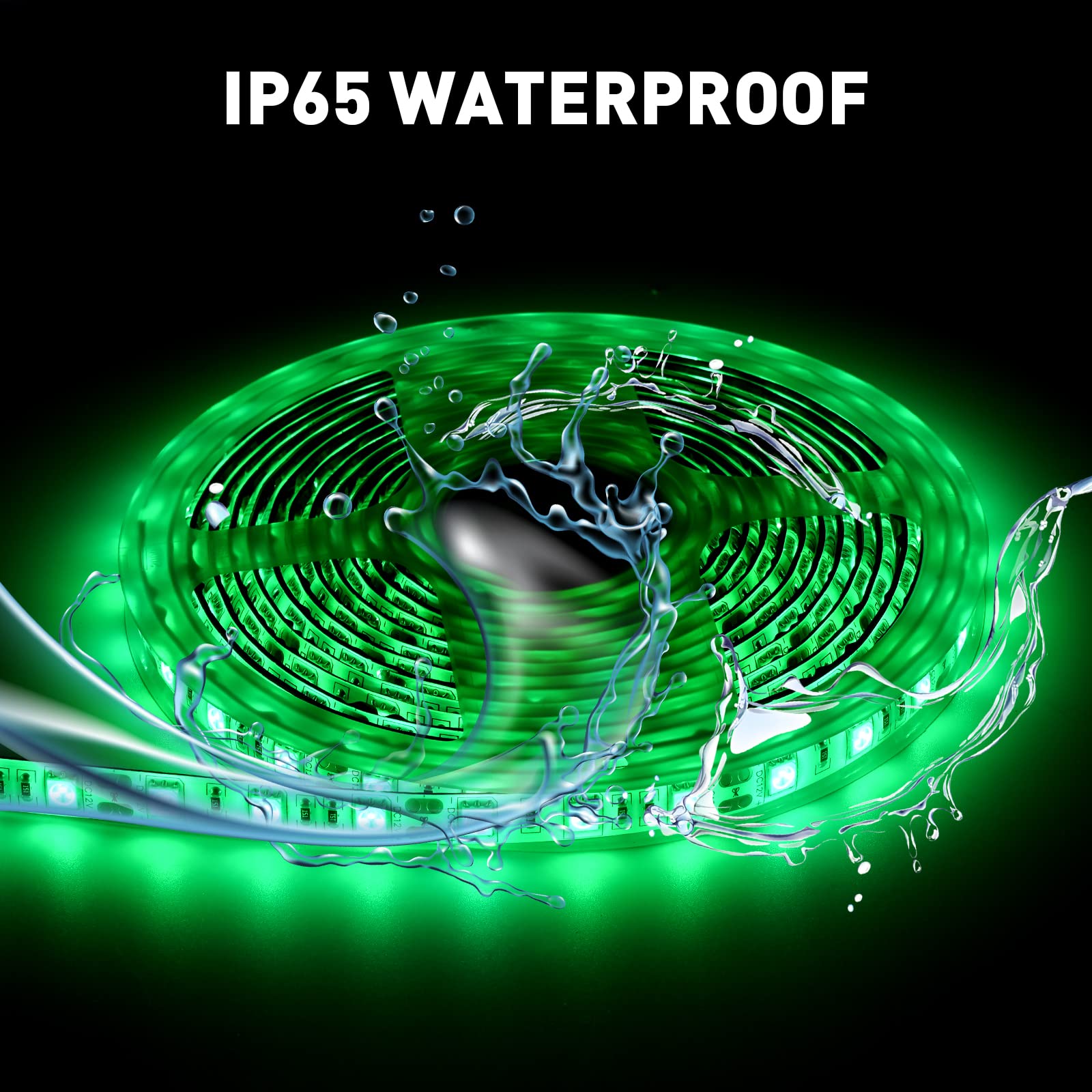 66ft Marine LED Strip Lights 12V Waterproof - Green Boat Lights for Night Fishing, Deck & Interior Lighting for Pontoon, Kayak, Jon Boats, Bass Boat - Perfect for Nighttime Navigation & Fishing Adventures