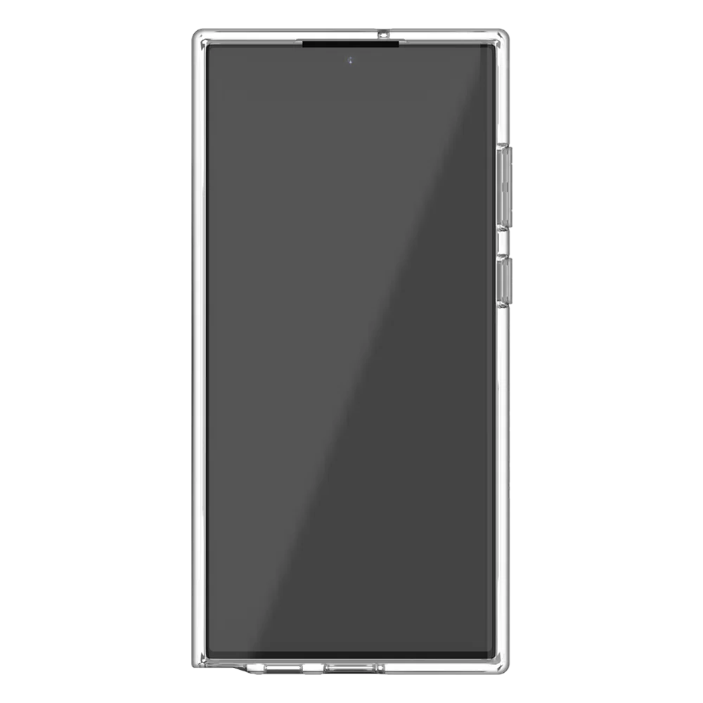 Durable Clear Rubber Armor Case for Samsung Galaxy S22 Ultra - Shockproof Slim Protective Cover for Everyday Use & Outdoor Activities