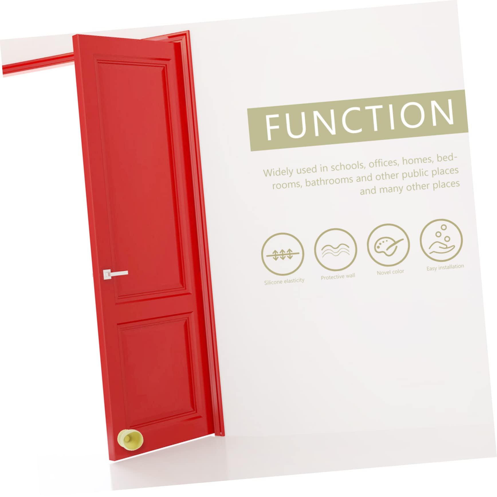 SEWACC 2pcs Door Bumper - Mute Table Protector for Home & Office