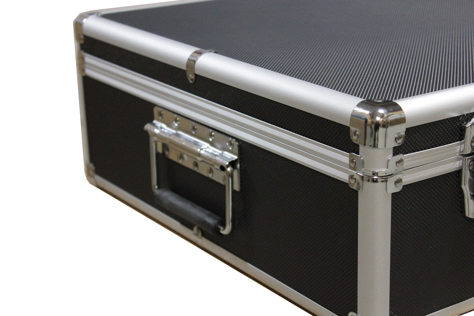 Premium Aluminum CD DVD Storage Case - Holds 1000 Discs, Black Organizer Box with Hanging Sleeves, MegaDisc Compatible - Perfect for Home Media Collections & Office Organization