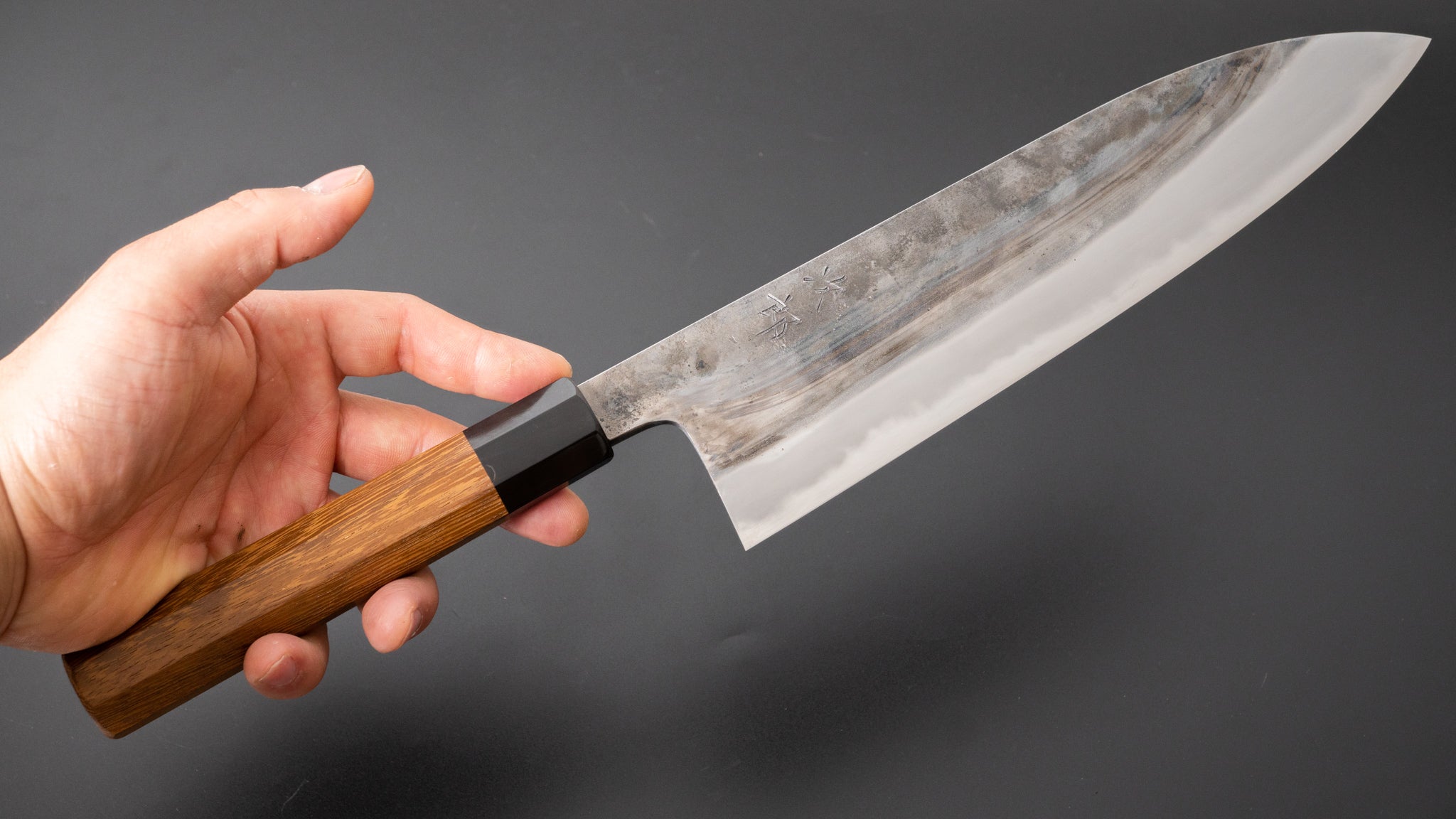 Premium Jiro Tsuchime Wa Gyuto 240mm Japanese Chef Knife with Taihei Tagayasan Handle - Perfect for Sushi, Meat Cutting & Professional Kitchen Use