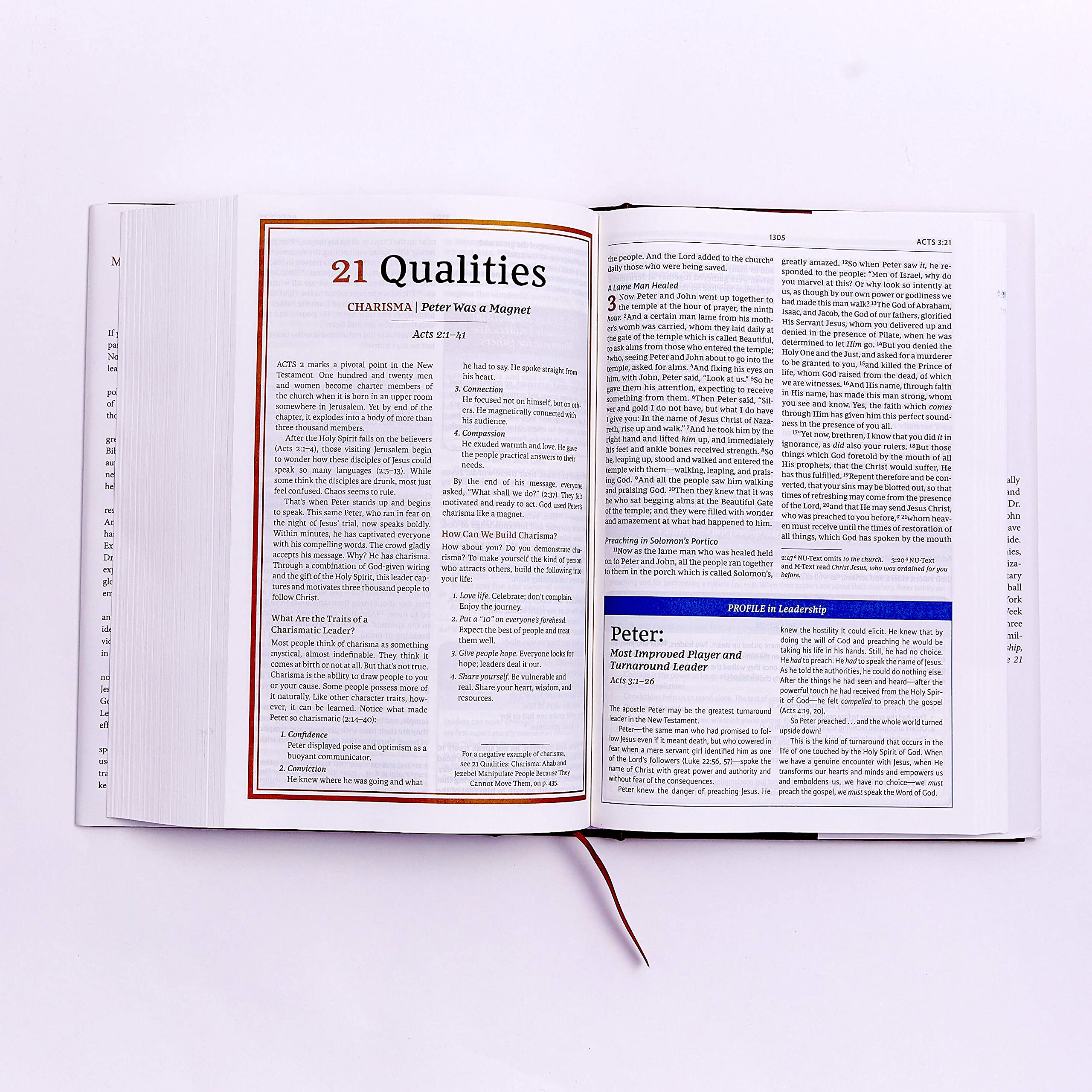 NIV Maxwell Leadership Bible, 3rd Edition Hardcover - Comfort Print Holy Bible (New International Version) for Christian Study & Leadership Development