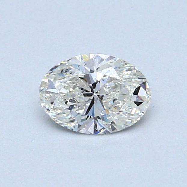 0.51 Carat Oval Cut Diamond - I Color SI2 Clarity - Elegant Engagement Ring & Wedding Jewelry for Women