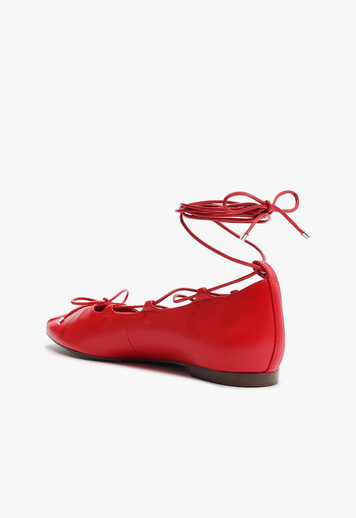 Arissa Women's Lace Up Leather Flats - Comfortable Casual Shoes for Work, Walking & Everyday Wear