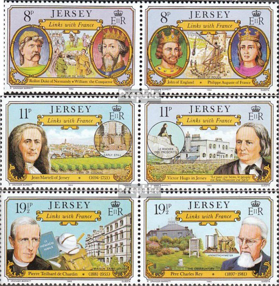UK Jersey 1982 Couples Stamps - Complete Set for Collectors & Gifts