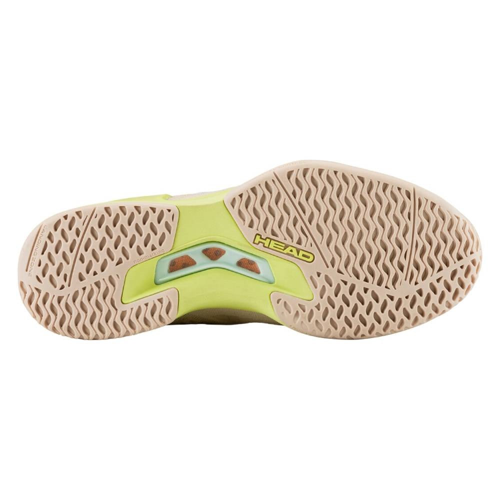 Head Sprint Pro 3.5 Women's Tennis Shoes - Lightweight Performance Court Shoes for Women in Macadamia/Lime - Perfect for Tennis, Pickleball & Casual Wear