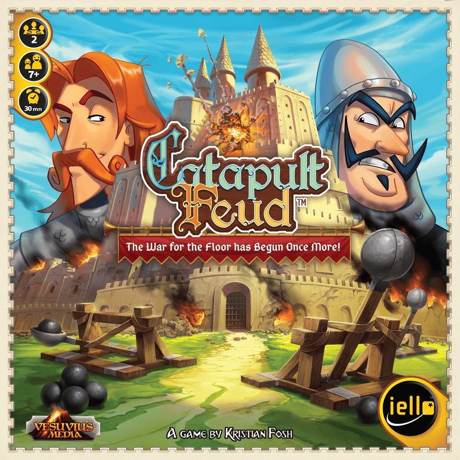 Catapult Feud - Premium Wooden Catapult Game for Kids & Adults - Fun Indoor/Outdoor Backyard Toy for Family Game Nights & Parties