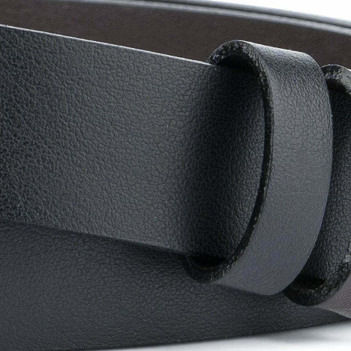 1 Inch Men's Reversible Leather Belt Strap for Ferragamo Buckles - Black & Brown 25mm Width - Adjustable Dress Belt for Business, Casual & Formal Occasions