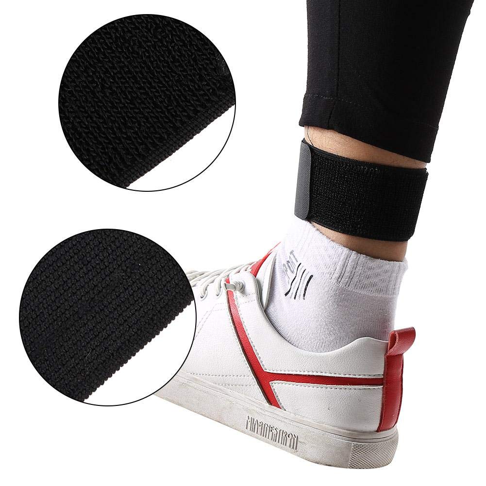 Elastic Sports Shin Guard Tape - Adjustable Fastener Band for Soccer, Basketball & Running - Secure & Comfortable Shin Protection (Black) - Perfect for Athletes & Active Lifestyles