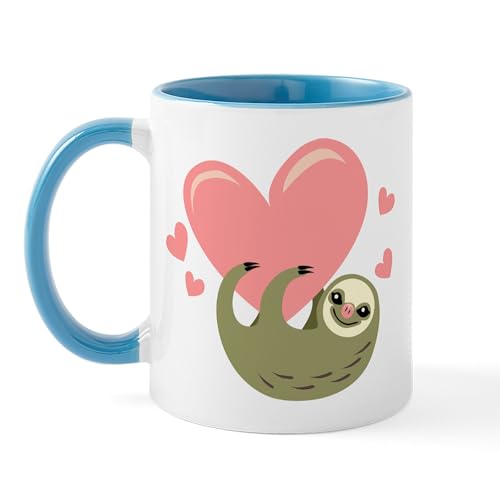 White/Blue Inside - Sloth Mug