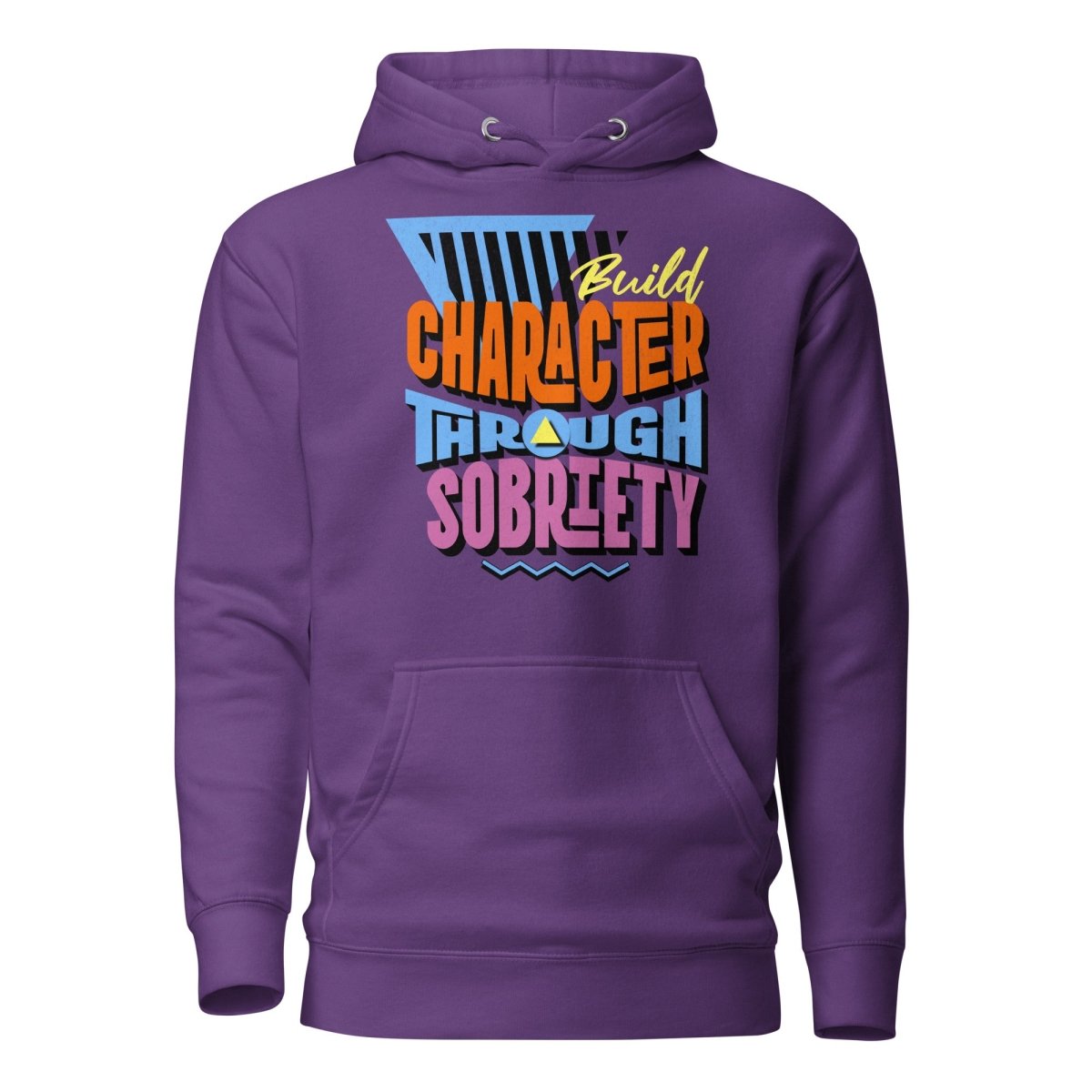 Premium Sobriety Hoodie for Men & Women - Build Character & Stay Warm - Perfect for Recovery, Meetings & Everyday Wear