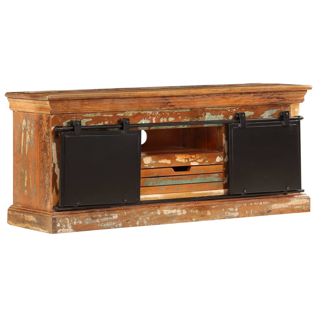 Modern TV Stand with Storage Cabinet & Shelves - 43.3