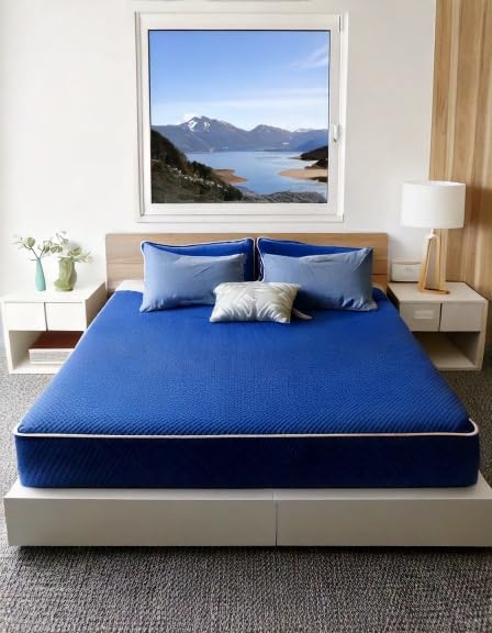 Mielmooncare 8-Inch Medium Firm Hybrid Mattress - Plush Double-Sided Tight Top, Waterproof Vinyl Cover with Innerspring Support (Full Size) | Perfect for Guest Rooms, Dorms & Small Bedrooms