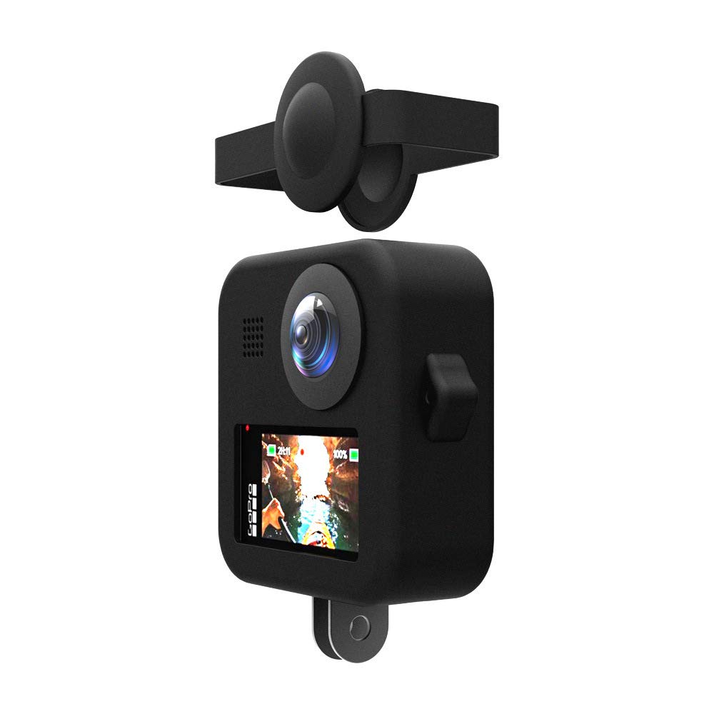 GoPro Max Silicone Protective Case - Durable Red Cover for GoPro Max 360 Camera - Waterproof & Shockproof Accessories for Adventure, Travel & Vlogging (GP493)