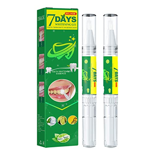 2PCS Teeth Whitening Pens - Portable Teeth Brightening Tool for Travel, Home & Daily Use | Whiter Smile On The Go & At Home