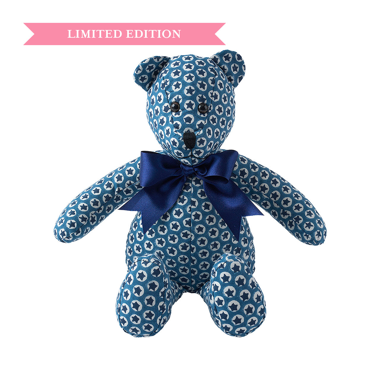 Orlando Bear Cotton Tuk Tuk Blue - Soft Plush Stuffed Animal Toy for Kids, Perfect for Cuddling, Gifts, and Nursery Decor