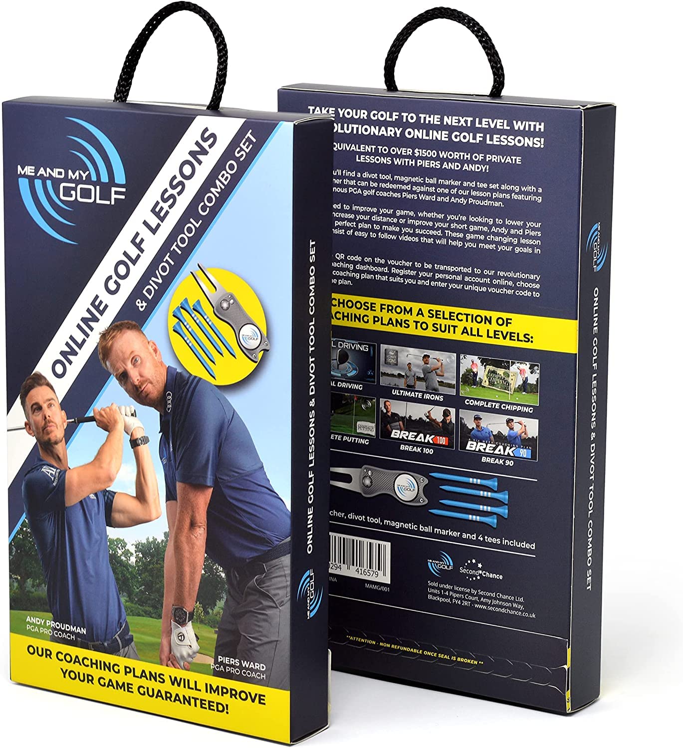 ME AND MY GOLF Online Lessons & Gift Pack - Improve Your Golf Game with Professional Coaching Plans | Perfect for Beginners & Golf Enthusiasts