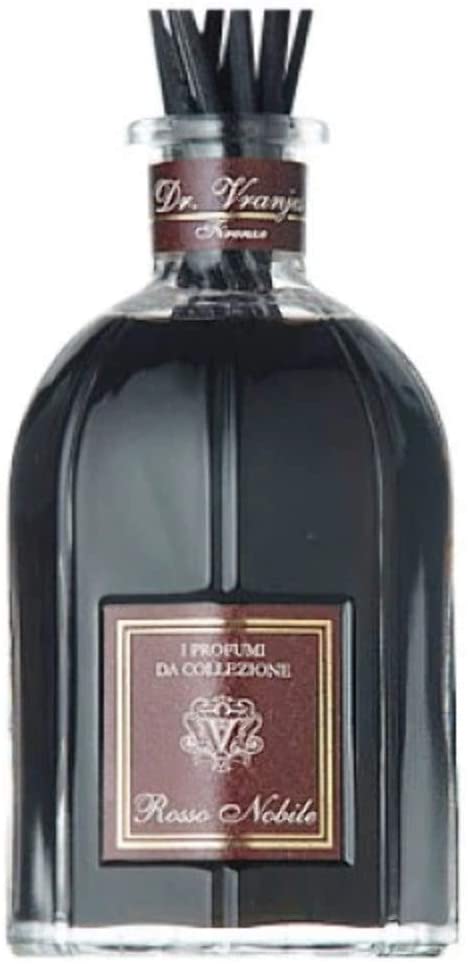 Dr. Vranjes Rosso Nobile Luxury Reed Diffuser Set - 2500ml Premium Home Fragrance for Living Room, Bedroom & Office | Long-Lasting Scented Oil Diffuser for Aromatherapy & Relaxation