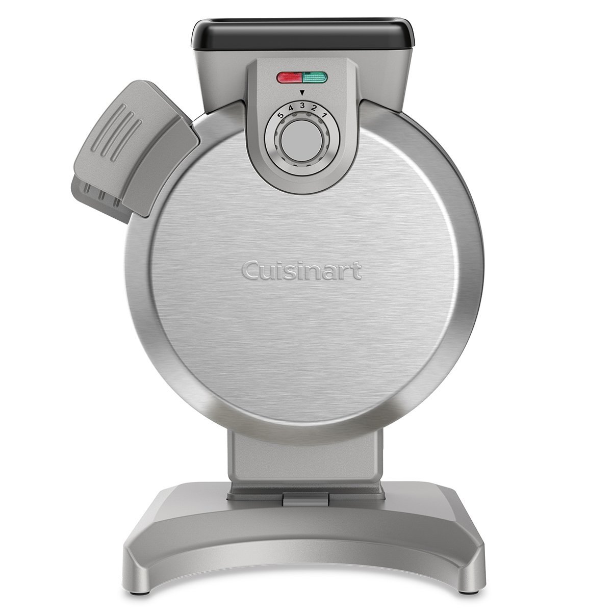 Cuisinart WAF-V100C Vertical Belgian Waffle Maker - Silver Stainless Steel Waffle Iron for Perfect Thick Waffles - Ideal for Breakfast, Brunch & Family Gatherings
