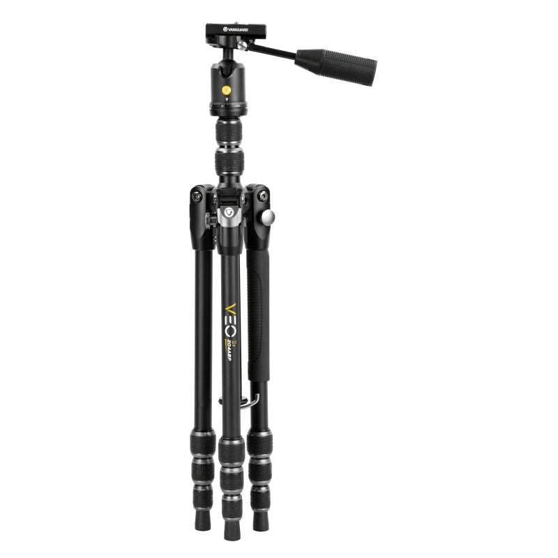 VEO 3T 204ABP Lightweight Aluminum Travel Tripod - Compact & Portable Camera Stand for DSLR, Mirrorless, Smartphone - Perfect for Hiking, Vlogging & Outdoor Photography