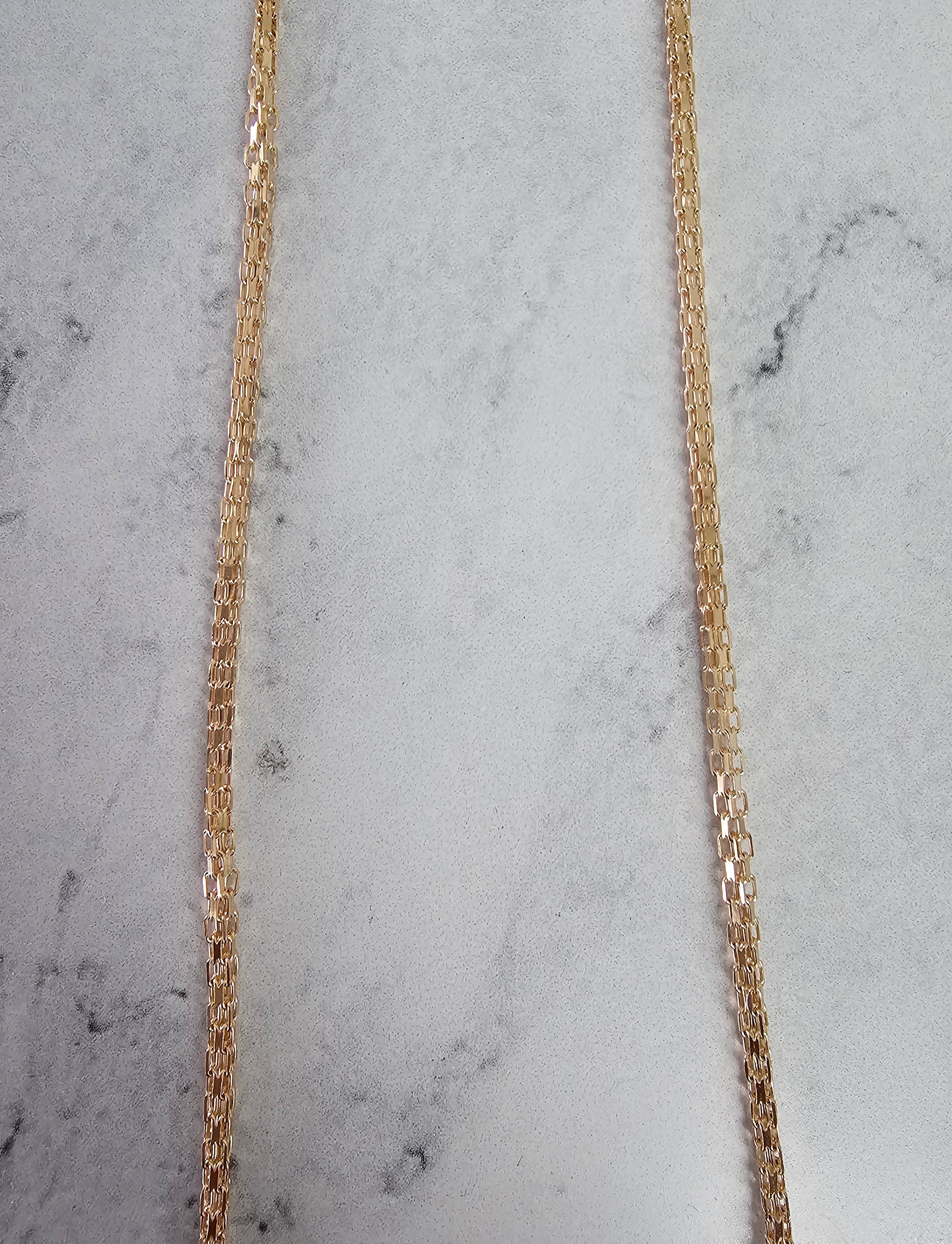 V-Shaped Baguette Diamond Wheat Necklace - Elegant Pendant for Women, Perfect for Weddings, Anniversaries & Special Occasions