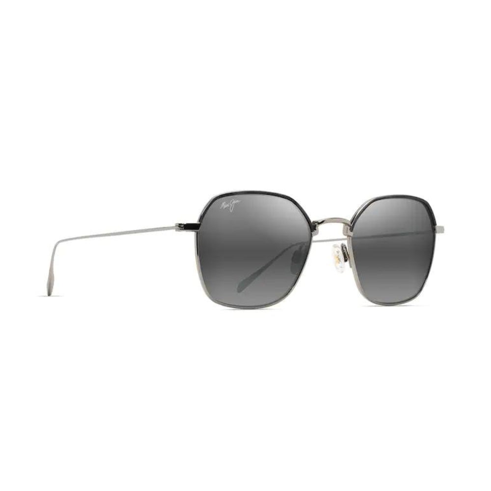 Maui Jim Moon Doggy Polarized Sunglasses for Men & Women - Titanium Frame with Neutral Grey Lens - UV Protection for Driving, Fishing & Outdoor Activities
