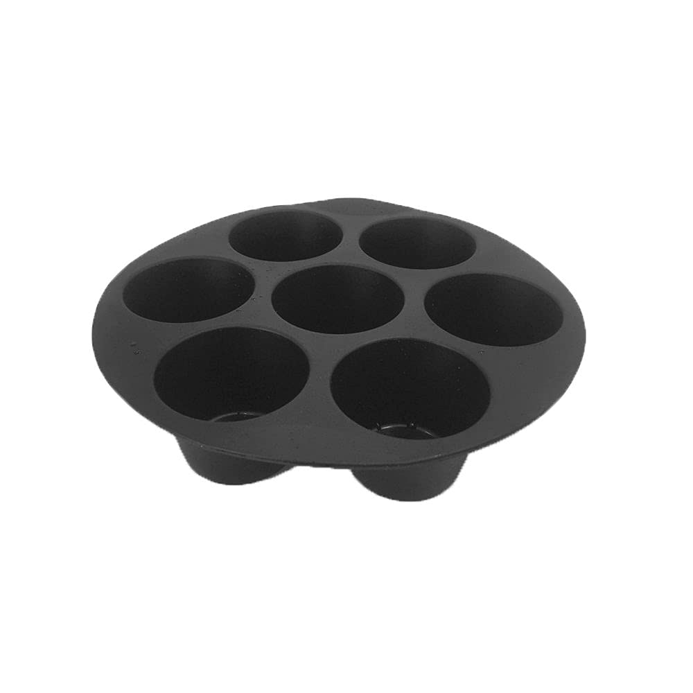 7 Even Baking Silicone Muffin Cups - Reusable Non-Stick Cake Molds for Air Fryer, Oven & Microwave - Perfect for Cupcakes, Muffins & DIY Desserts (Set of 12)