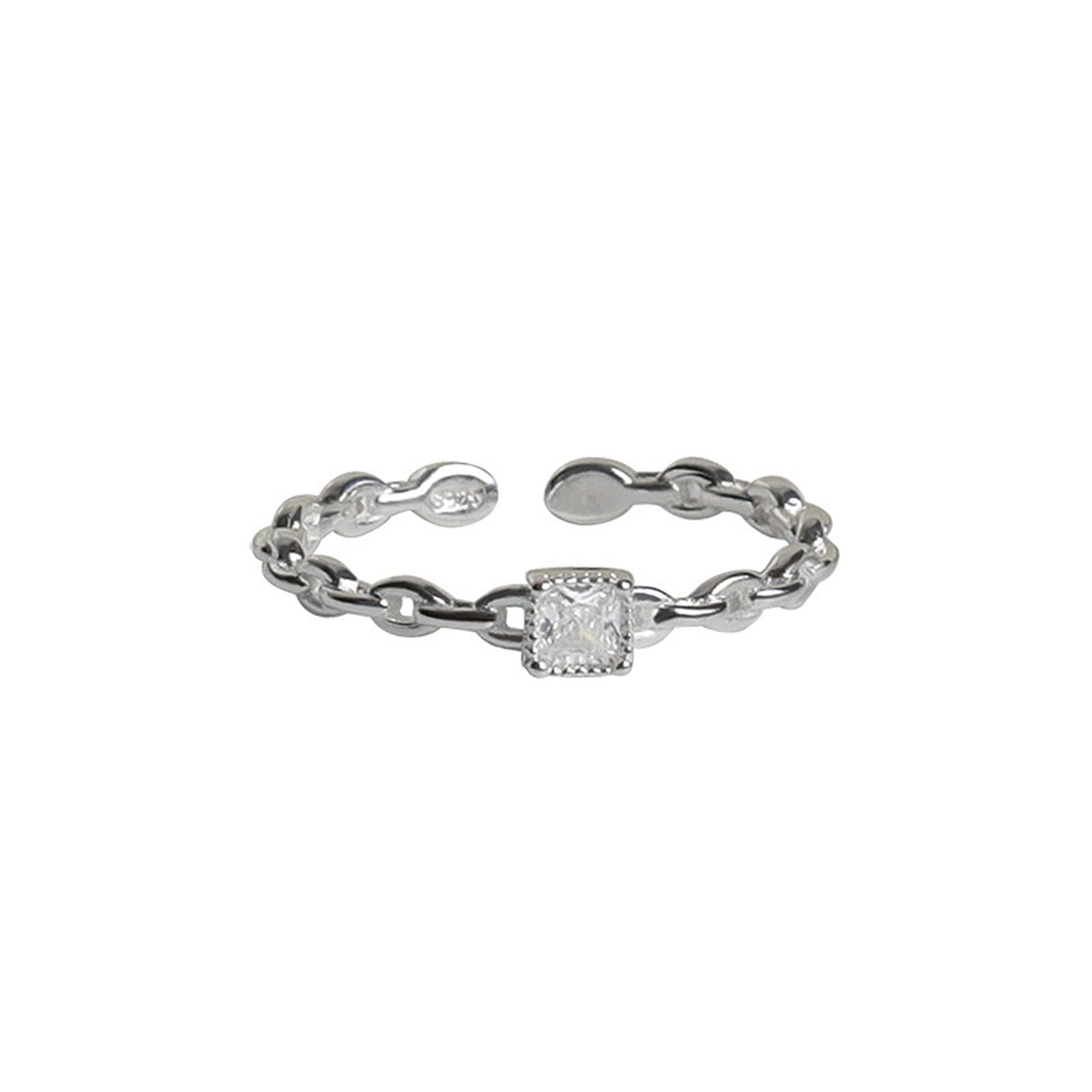 Anti-Anxiety Adjustable Spinning Zircon Ring for Women - Stress Relief Fidget Jewelry for Anxiety, ADHD & Focus - Perfect for Office, School & Daily Wear