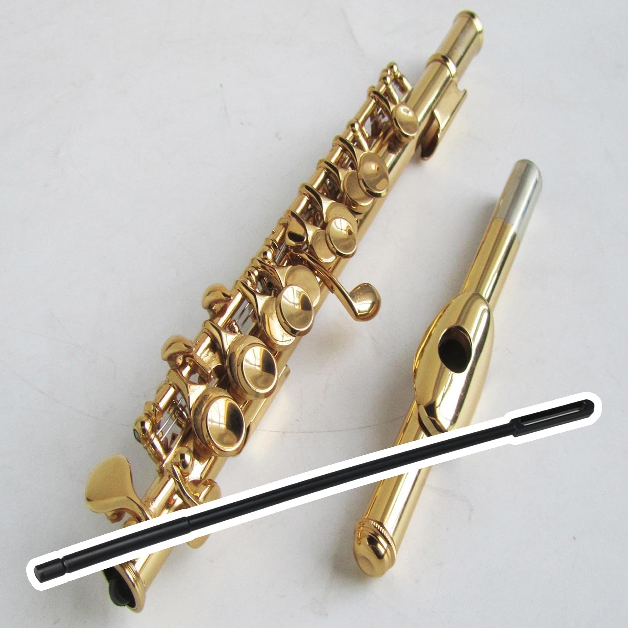 Yibuy Plastic Piccolo Cleaning Rod - Professional Piccolo Cleaner Tool for Woodwind Instrument Maintenance | Perfect for Band, Orchestra & Music Students
