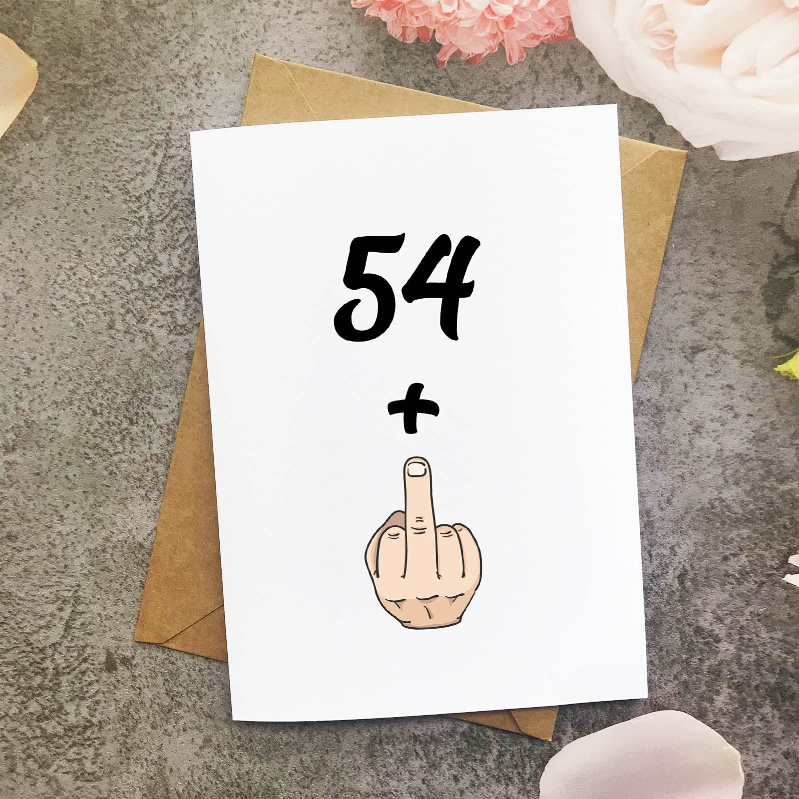 Funny 55th Birthday Card for Women & Men - Hilarious 54+1 Joke Gift for 55 Year Old - Perfect for Milestone Birthdays, Retirement Parties & Humorous Celebrations