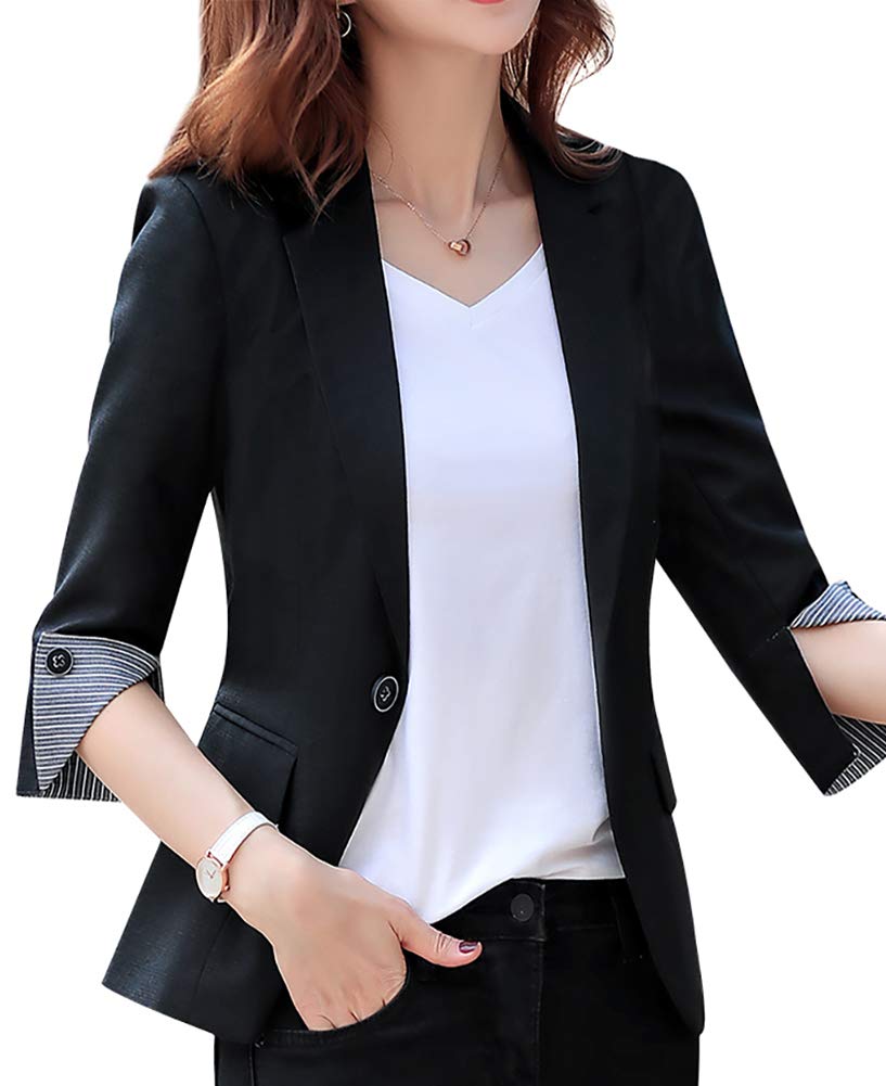 SUSIELADY Women's Slim Fit Casual Blazer Jacket for Office Work & Business - Professional Stylish Workwear for Business Women & Formal Occasions