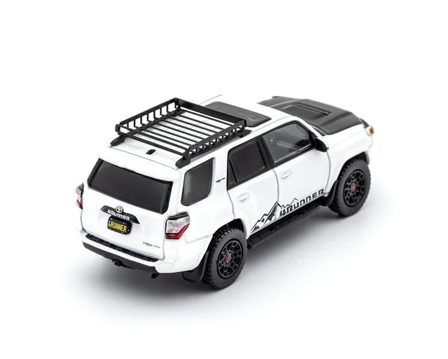 2022 Toyota 4Runner TRD Pro 1:64 Scale Die-Cast Model Car - White | Collectible Miniature SUV for Display, Gift & Toy Car Racing Scenes