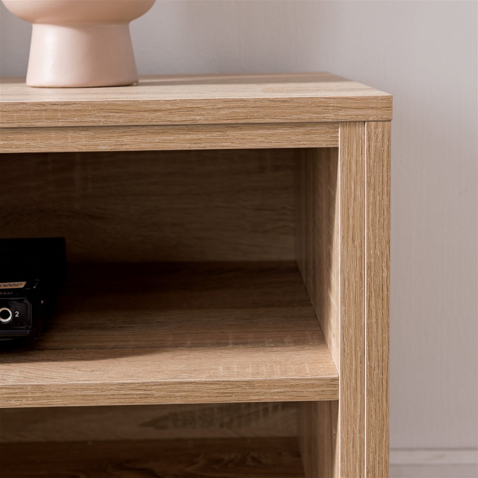 Criterion 1800mm Oak White Tuscany TV Stand Entertainment Unit - Perfect for Living Room, Home Theater & Media Storage