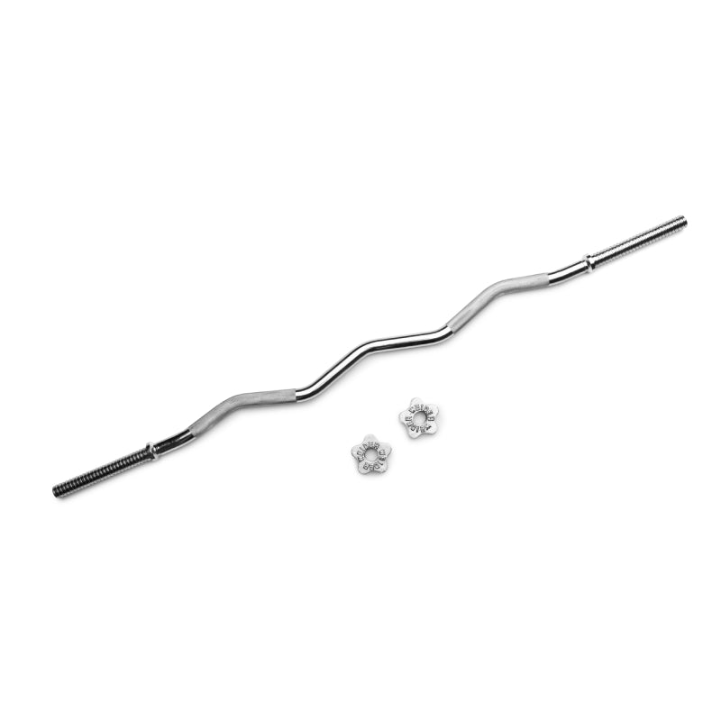 Weider EZ Spin Lock Curl Bar - Premium Olympic Weight Bar for Bicep & Tricep Workouts - Home Gym & Strength Training Equipment