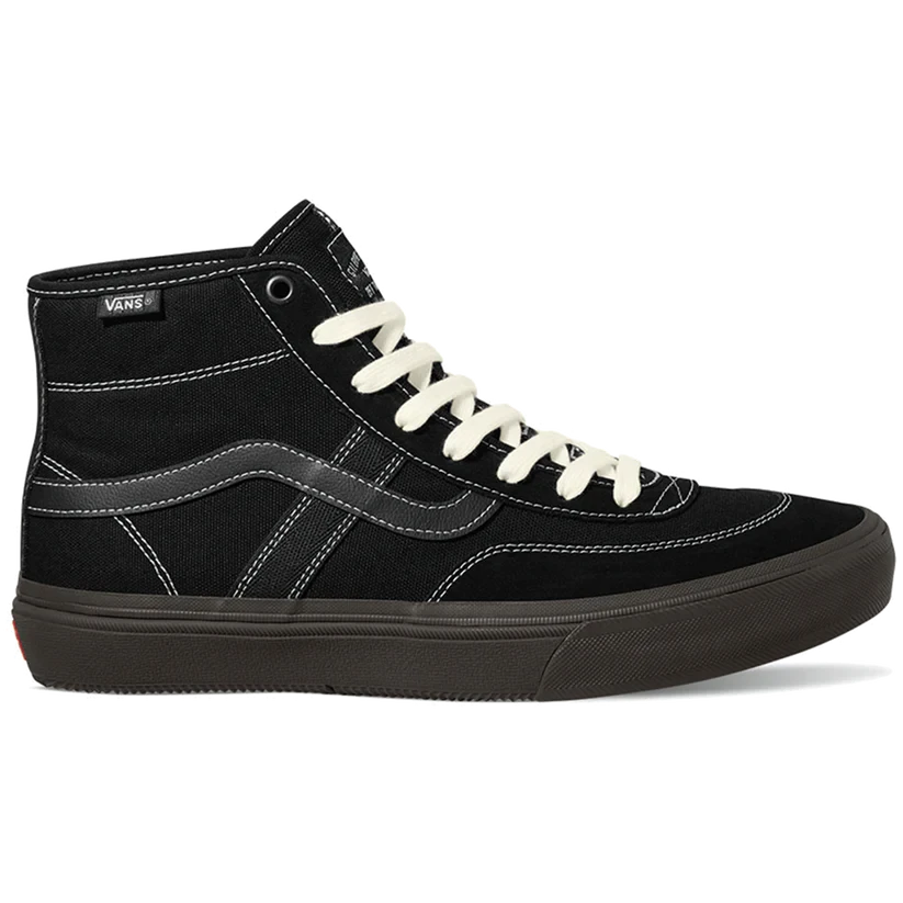 VANS Crockett High Decon Shoes for Men - Black/Chocolate Skateboarding Sneakers | Comfortable & Durable for Streetwear & Casual Wear