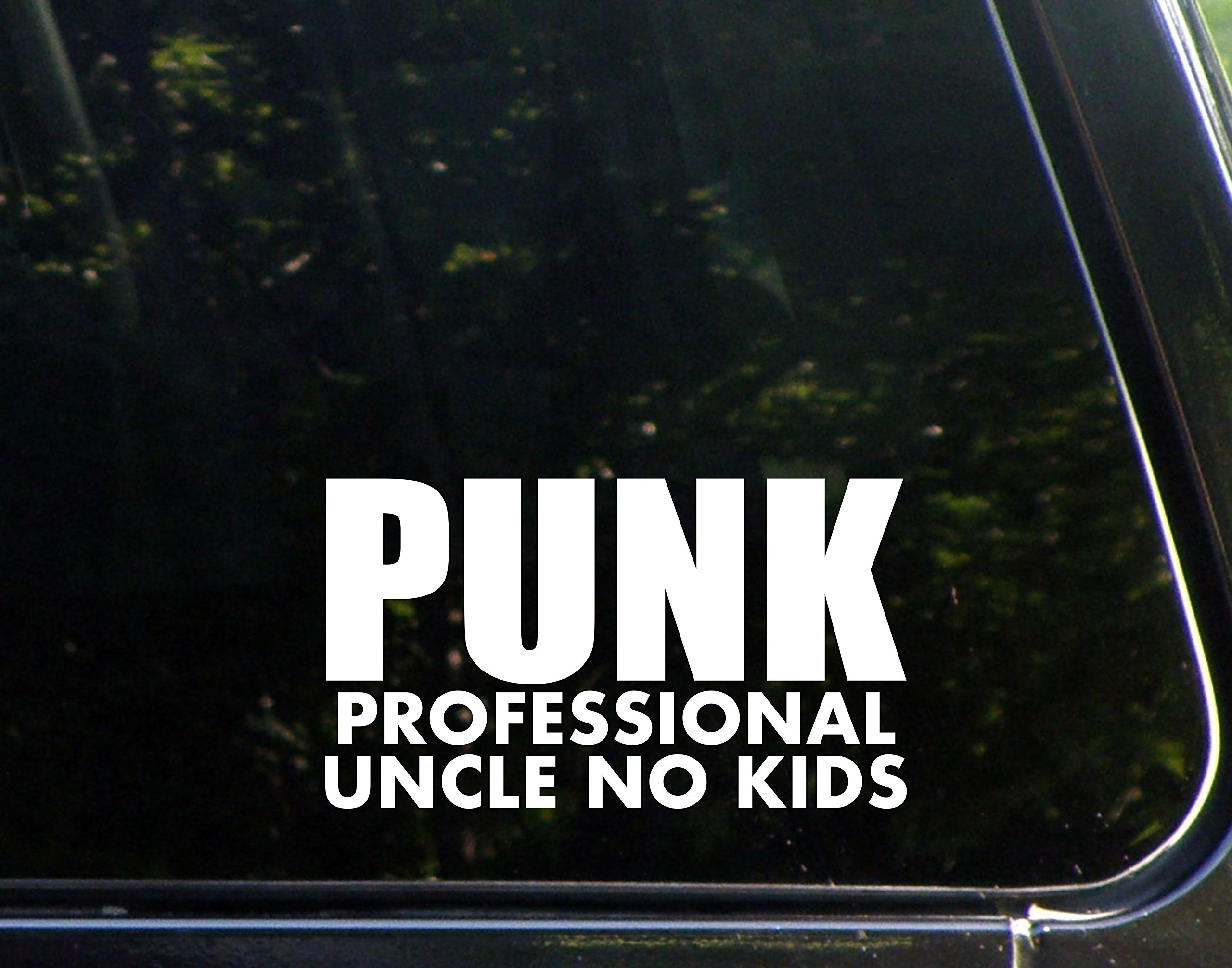 Punk Professional Uncle No Kids Vinyl Decal - 6.5