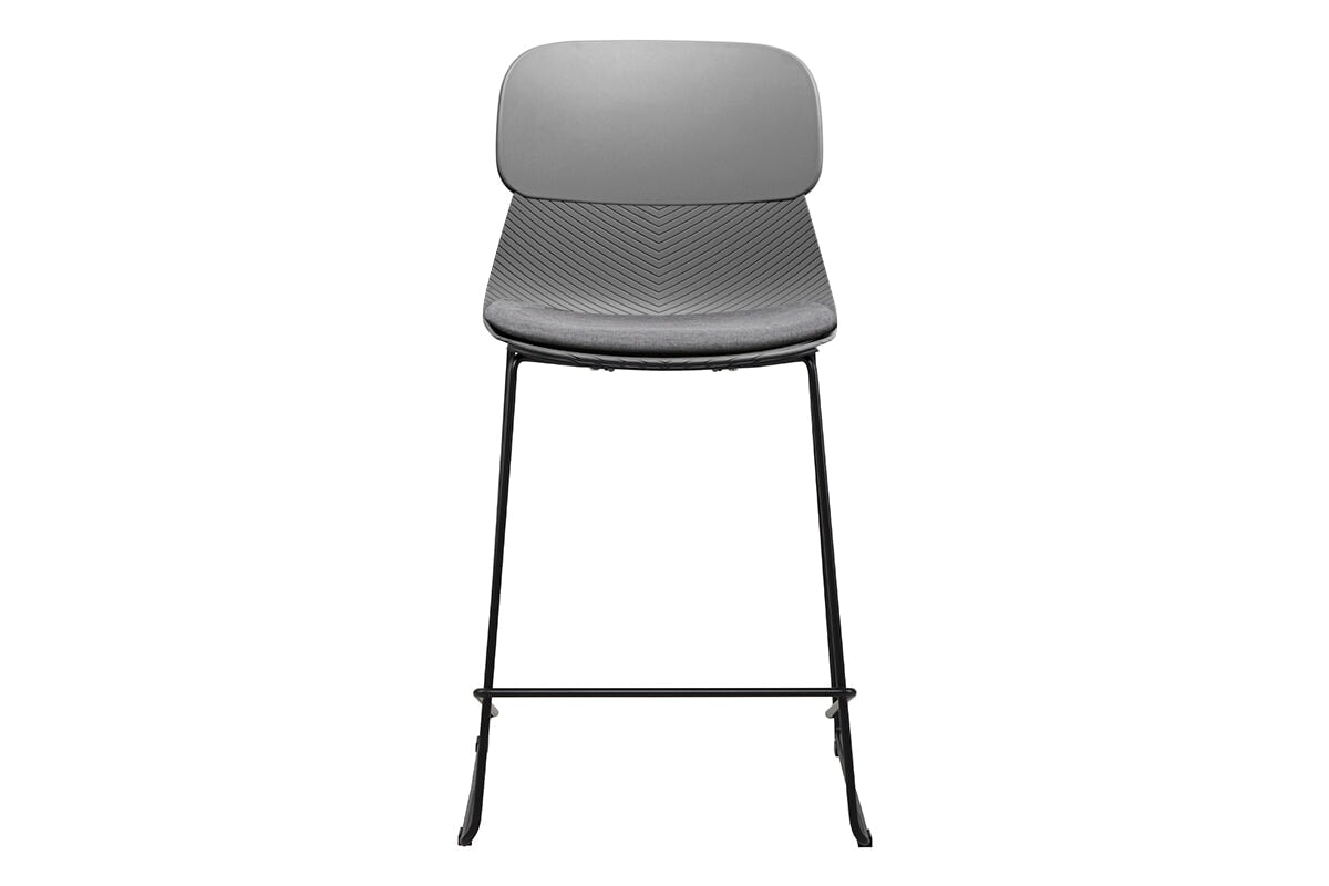 Sammy Counter Stool with Sled Base - 30 Inch Bar Height Stool, Durable Plastic Construction - Perfect for Kitchen Islands, Breakfast Bars & Home Decor