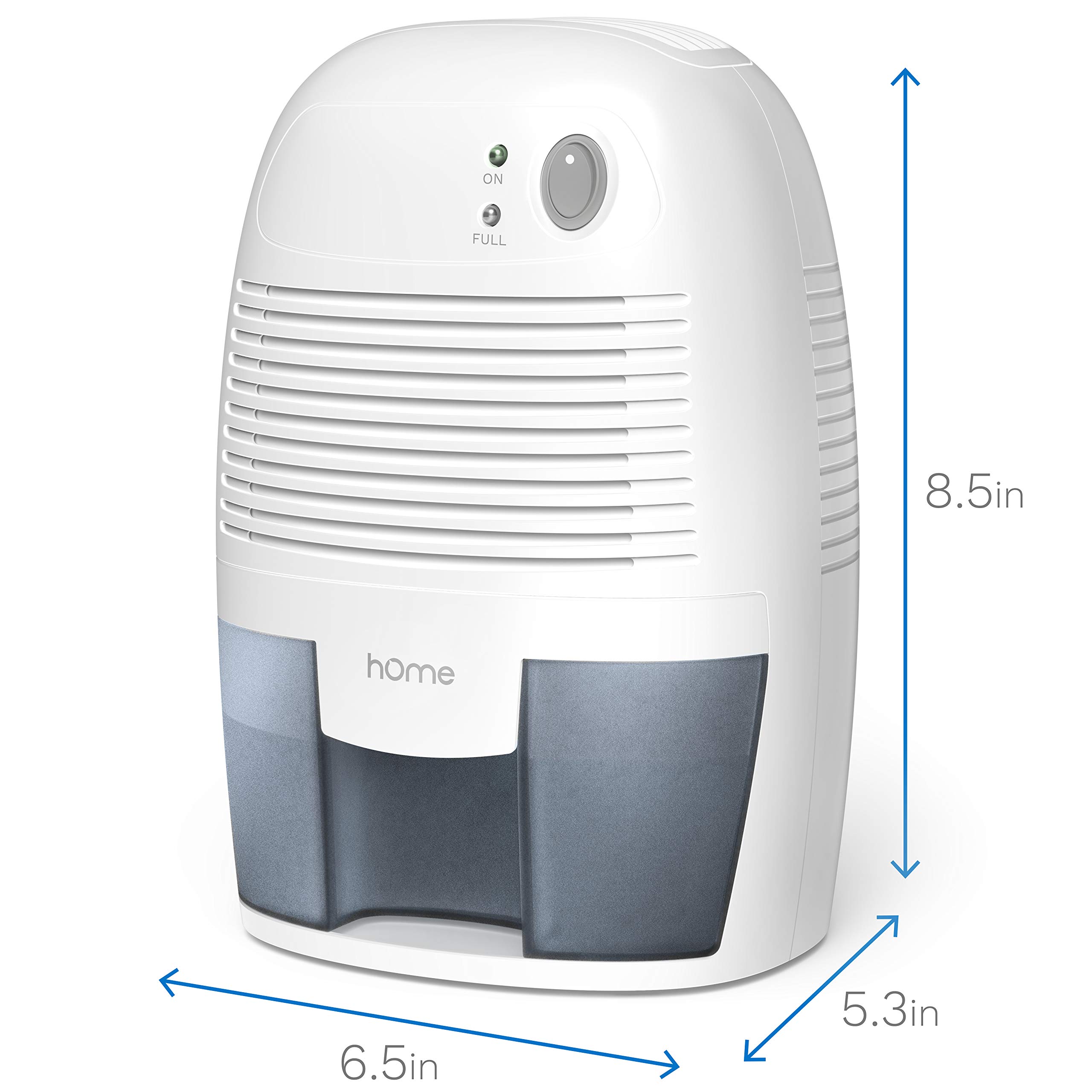hOmeLabs Compact Portable Dehumidifier for Small Spaces - Auto Shut Off, Quiet Operation - Perfect for Bedrooms, Bathrooms, Closets & RVs