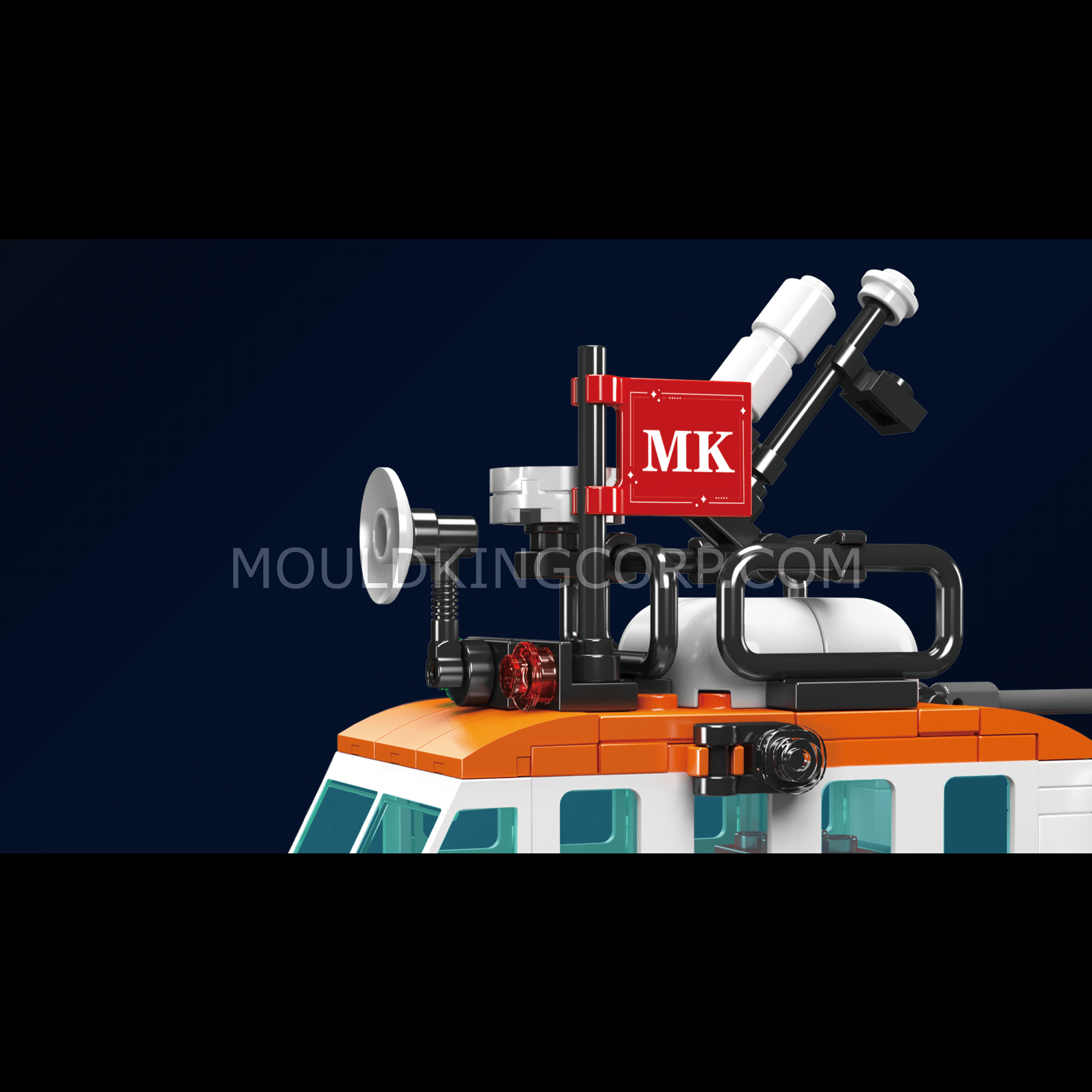 Mould King 10081 British Style Multi-Functional Rescue Boat Building Blocks Set | 364 PCS STEM Toy for Kids - Perfect for Creative Play, Birthday Gifts & Educational Activities