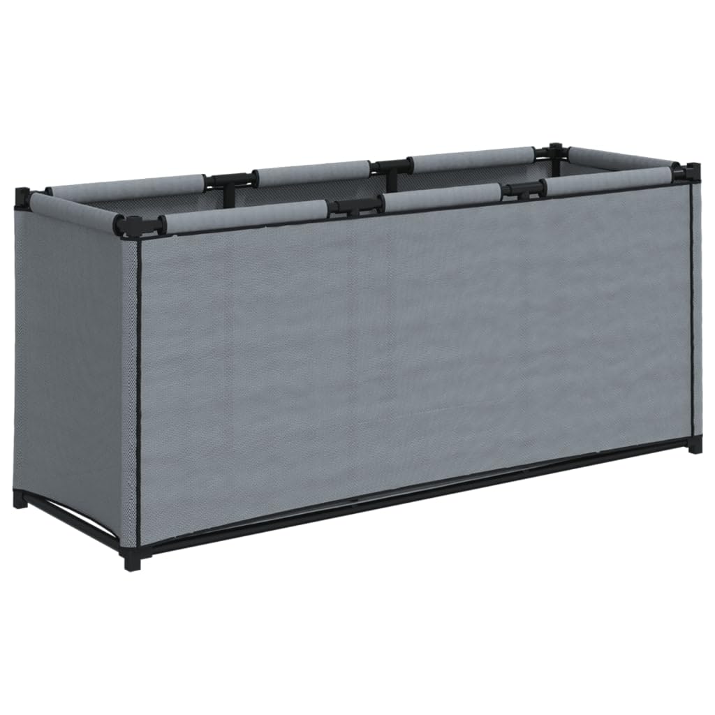 Large Grey Fabric Storage Box 105x34.5x45 cm - Stylish & Spacious Organizer for Cabinets, Closets & Home Organization - Perfect for Bedroom, Living Room & Office Storage Solutions