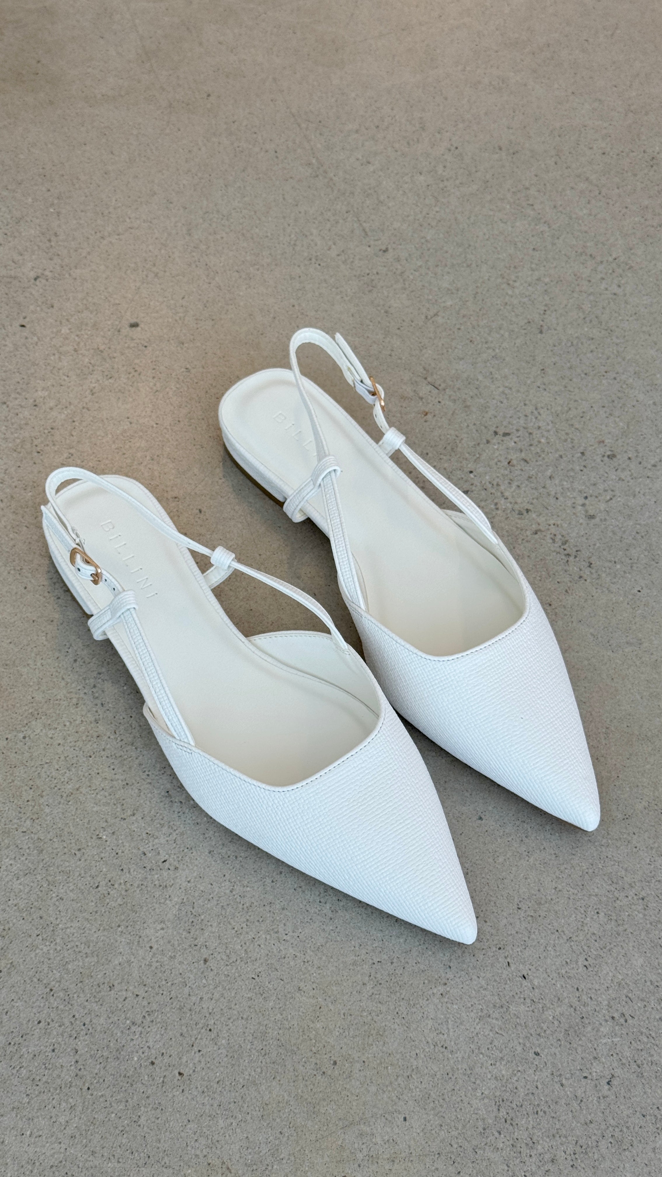 Iver Women's Ballet Flats - White Raffia Texture Comfortable Slip-On Shoes for Work, Travel & Everyday Wear