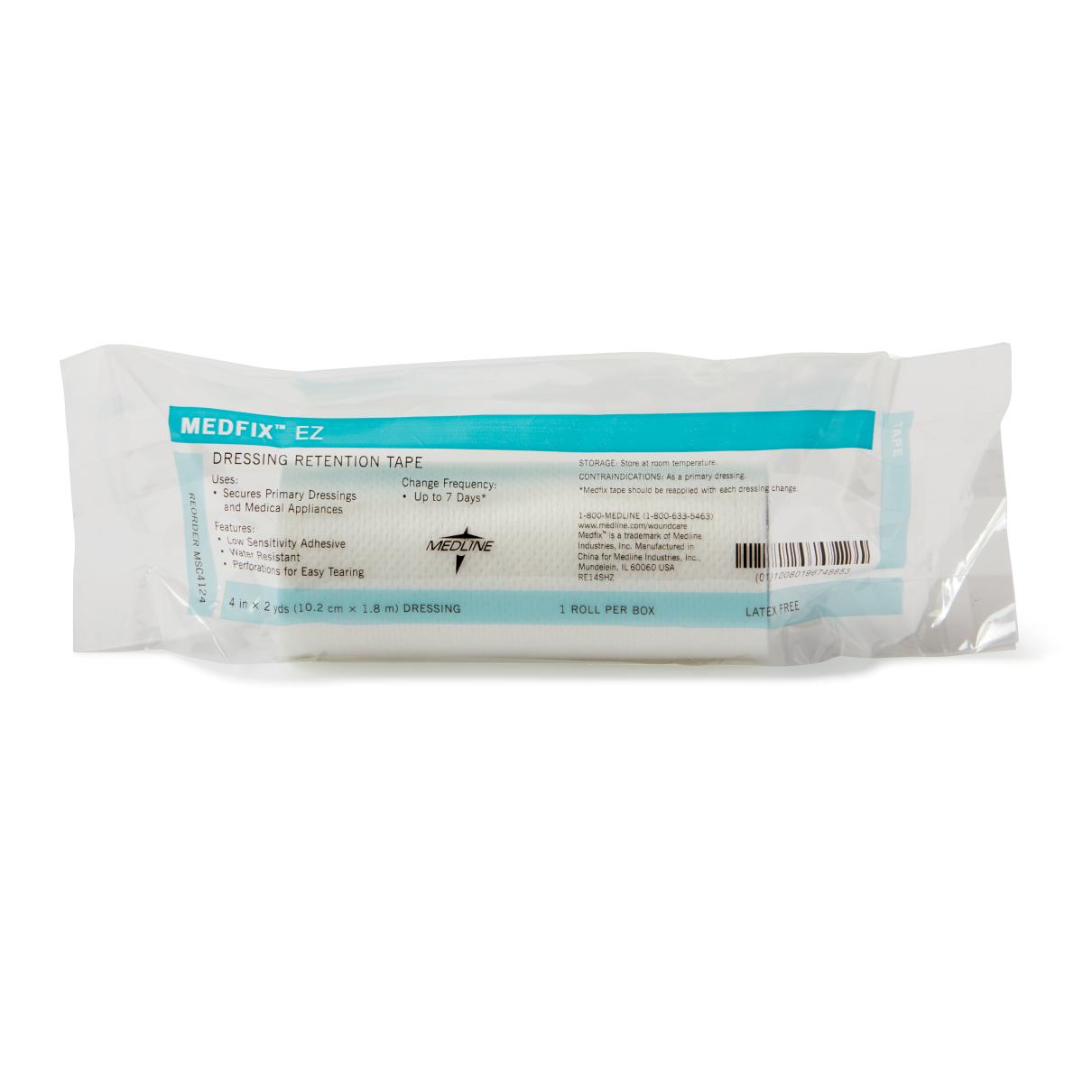 MedFix EZ Nonsterile Dressing Retention Tape - Secure Medical Bandage Adhesive for Wound Care, First Aid, and Post-Surgical Use - Ideal for Hospitals, Clinics, and Home First Aid Kits