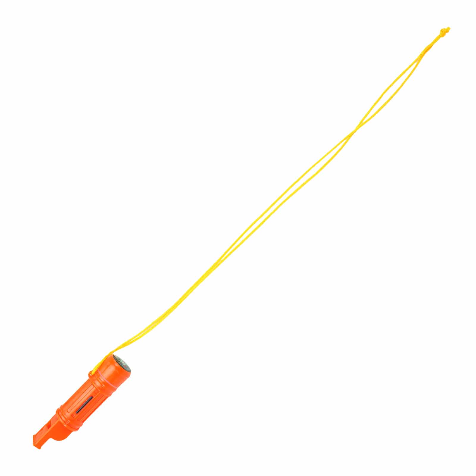 5 in 1 Survival Whistle with Lanyard - Emergency Safety Tool for Hiking, Camping & Outdoor Adventures - Orange Safety Whistle with Compass, Thermometer & Signal Mirror