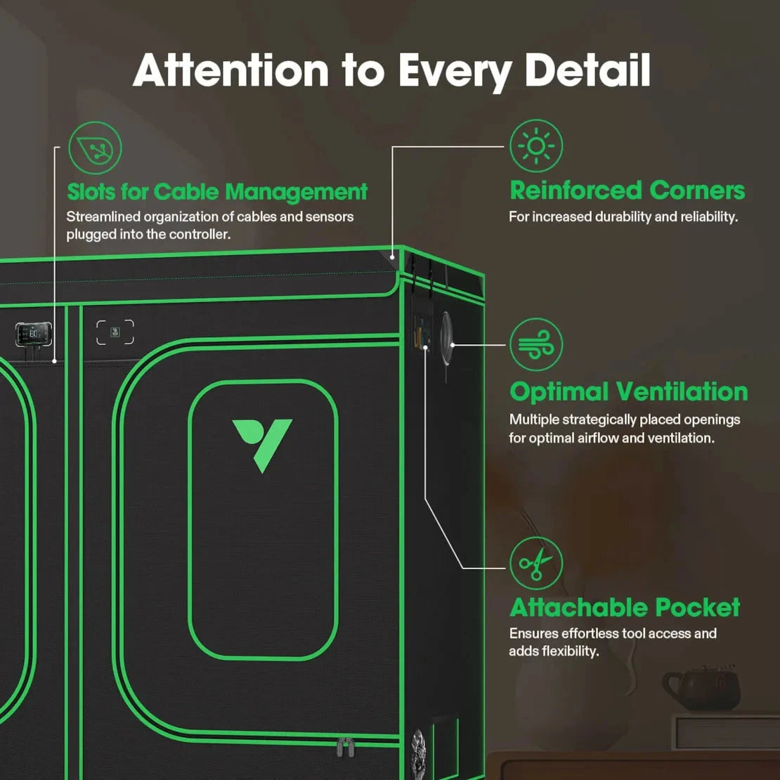 Vivosun Smart Grow Tent Kit Pro 8 Plant G8 | 4' x 8' Indoor Hydroponic System for Home Gardening, Plant Cloning & Seed Starting - Perfect for Grow Rooms, Greenhouses & Indoor Farms