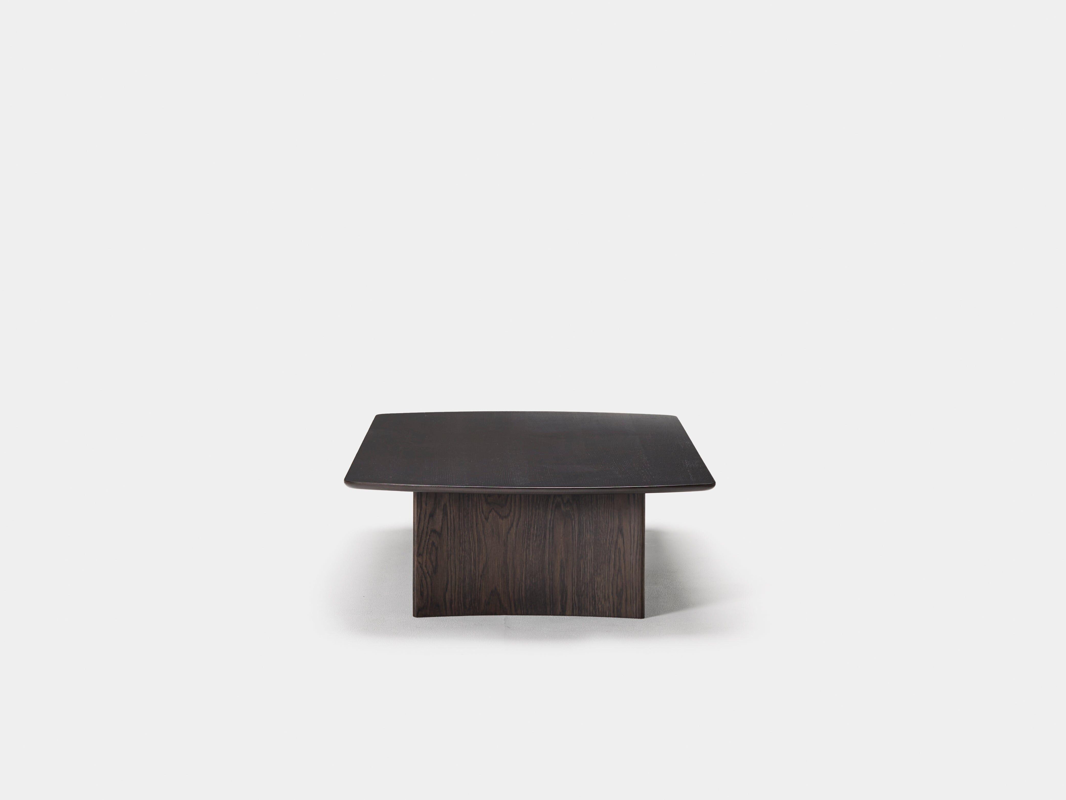 Portland Arc Coffee Table - Modern Wooden Coffee Table for Living Room, Home Decor & Office Use