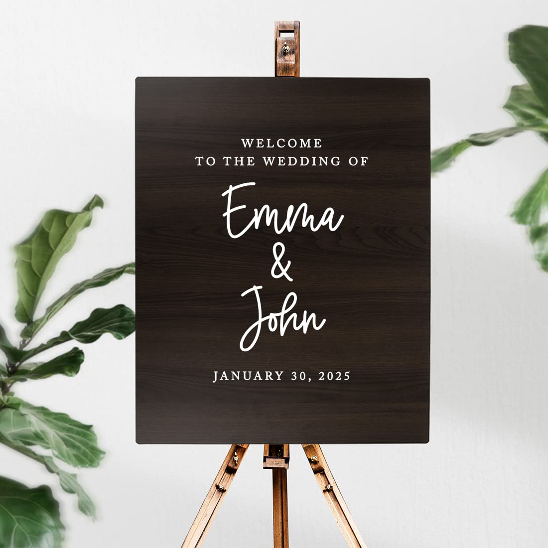 Custom Rustic Wedding Welcome Sign - 16