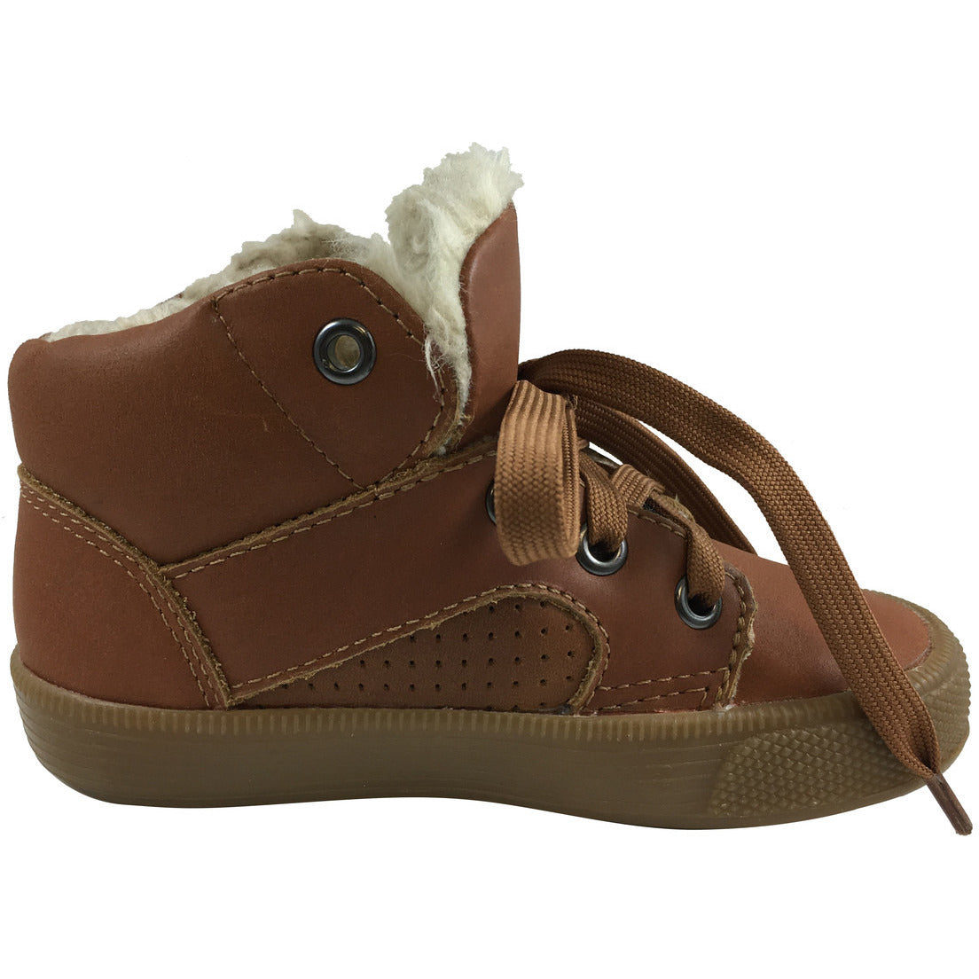 Old Soles Boys Girls Winter Boots - Plush Lined Tan Lace Up Sneakers for Kids, Warm Comfortable Shoes for School, Outdoor Play & Cold Weather Activities
