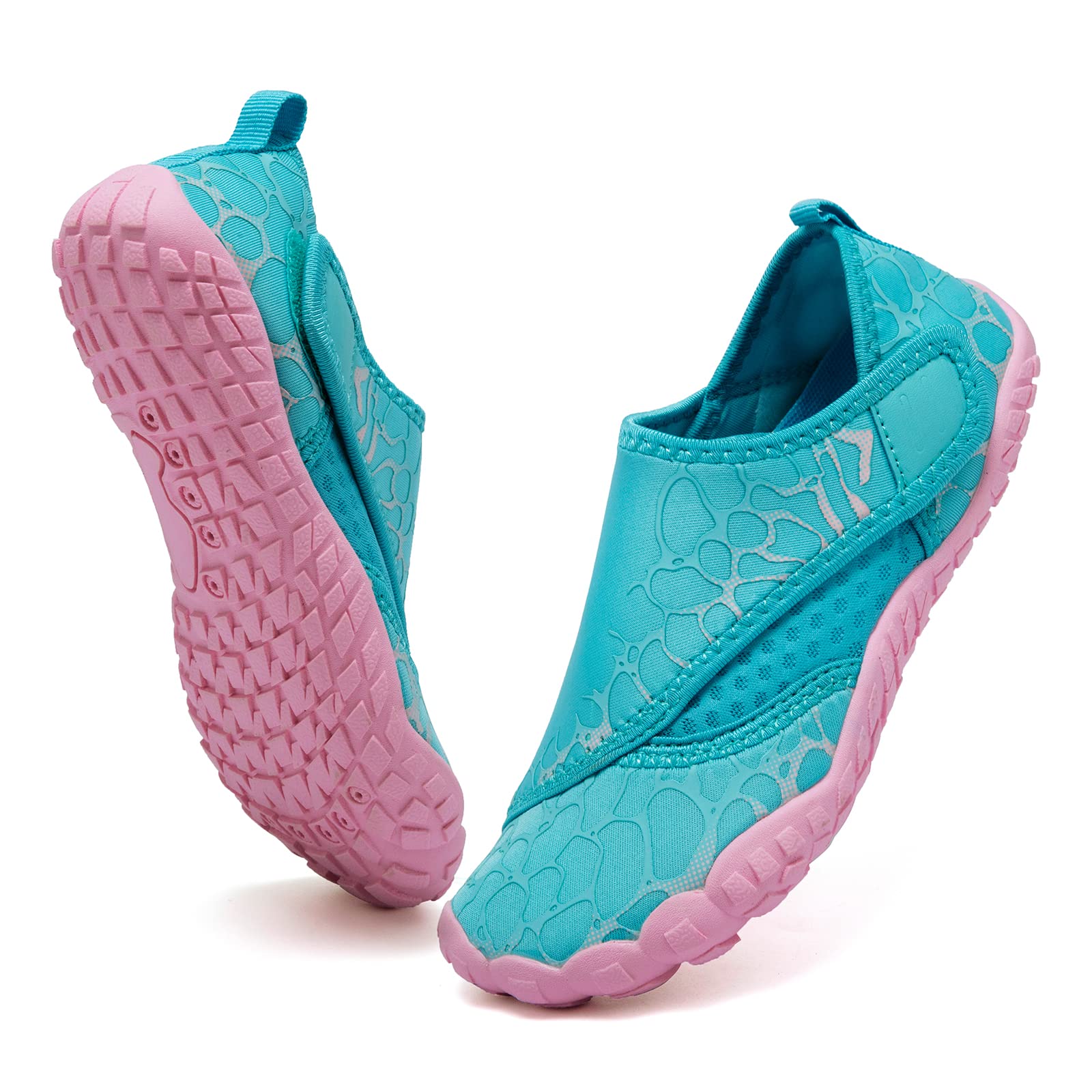 **Boys & Girls Water Shoes - Lightweight Comfortable Sole for Easy Walking, Athletic Slip-On Aqua Socks (Toddler/Little Kid/Big Kid) - Perfect for Beach, Pool, and Outdoor Activities**