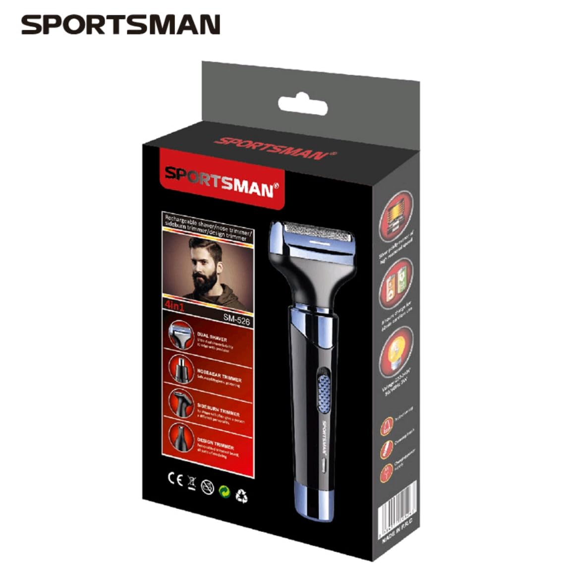 Best Men's Electric Shaver for Smooth Shaving - Waterproof Cordless Razor with Precision Blades - Perfect for Travel, Home & Gym Use