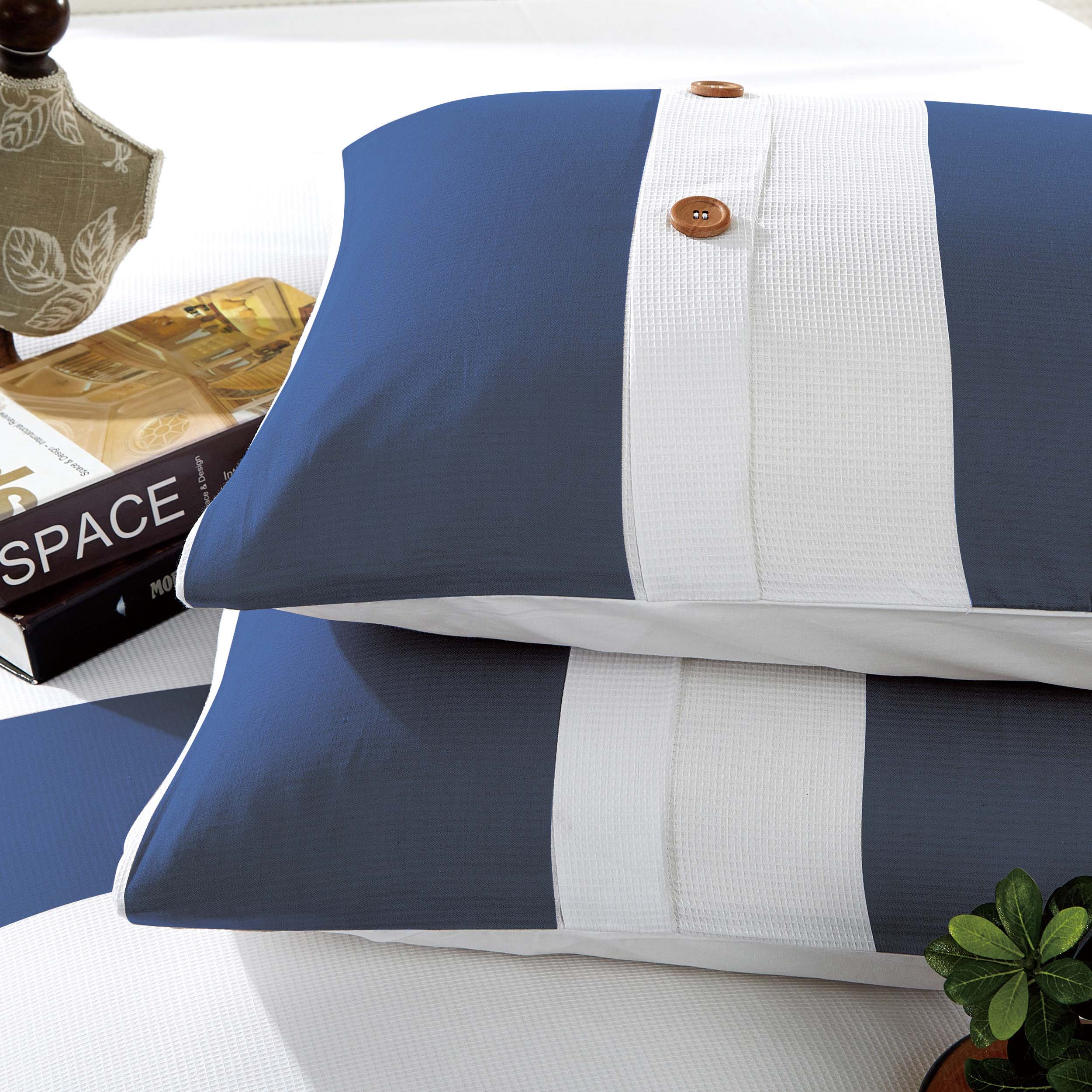 300 Thread Count Cotton Striped Duvet Cover Set - Queen Size Bedding Set with Pillowcases - Soft & Breathable for All Seasons - Perfect for Master Bedroom, Guest Room & Vacation Homes